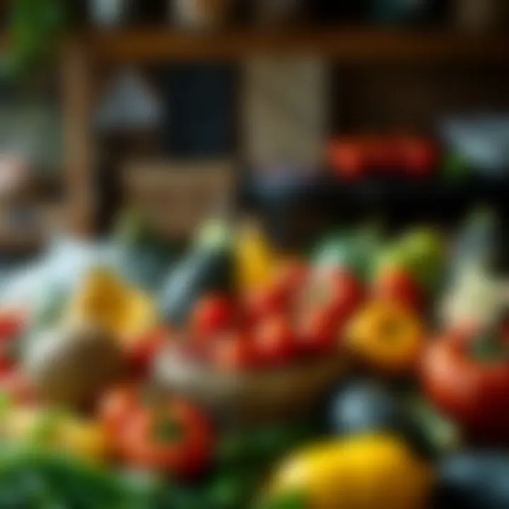 A vibrant array of fruits and vegetables showcasing diverse nutrition.