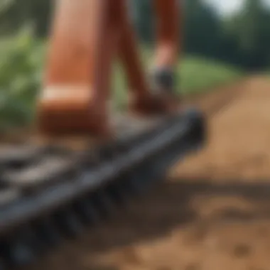 Close-up of agricultural tools symbolizing farming innovation