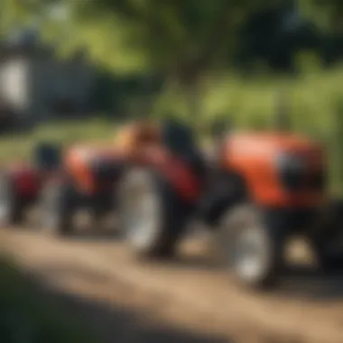 Comparison of various compact tractor models