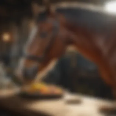 Nourishing Senior Horses Senior horse enjoying a nutritious meal