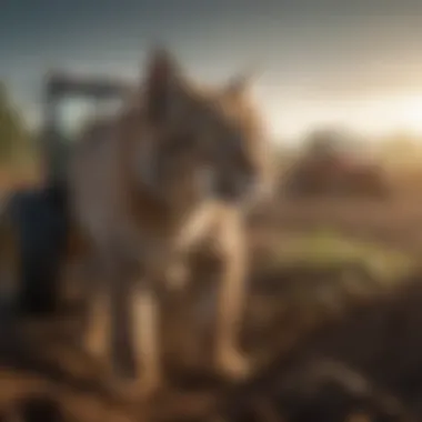 Bobcat Work Cat assisting in sustainable farming