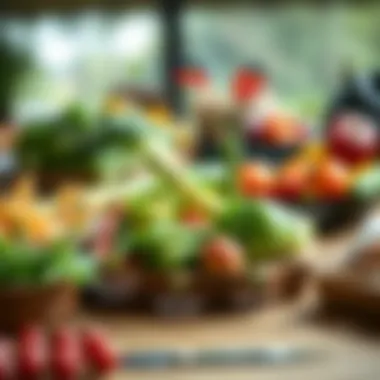 Benefits of Sustainable Food Choices Diagram illustrating sustainable food choices and their benefits