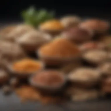 Healthy Sources of Carbohydrates An assortment of whole grains and legumes showcasing healthy carbohydrate sources