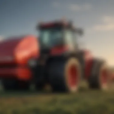 Close-up of CaseIH Trident's advanced technology