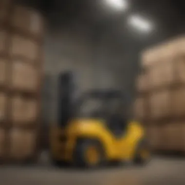 Safety standards displayed for forklift operations