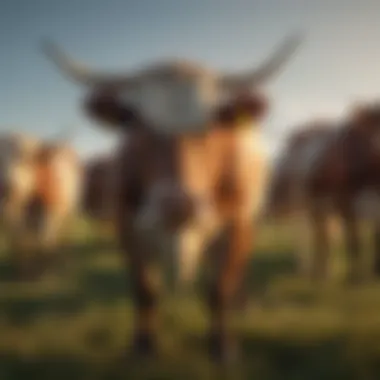 A healthy herd of cattle grazing in a field