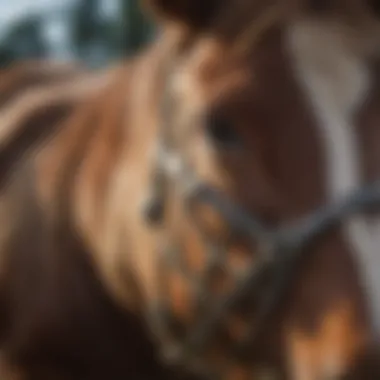 Close-up of a grazing muzzle