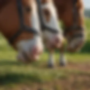 Different types of grazing muzzles displayed