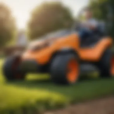 Innovative Mechanics of Electric Zero Turn Mowers Close-up of the innovative mechanics of an electric zero turn mower
