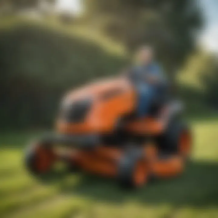 Showcasing technology features of Kubota mowers