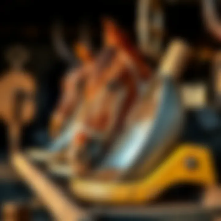 Maintaining horse feeding scoops, highlighting cleaning and care practices for longevity