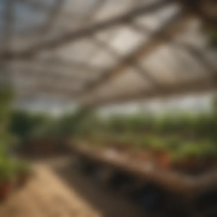 Proper installation techniques of shade cloth in a greenhouse