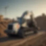 Terex track loader in action on a construction site