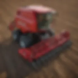 Detailed view of Case IH corn planter showcasing its innovative design