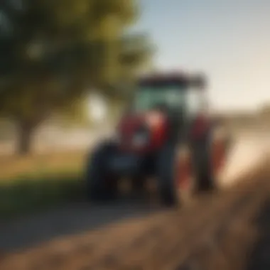 Modern tractor equipped with an autosteer solution