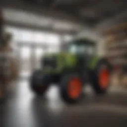 Crown Power & Equipment storefront showcasing agricultural machinery