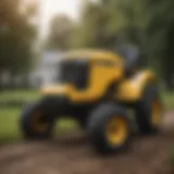 Detailed view of the Cub Cadet Thatcher showing its unique design and features