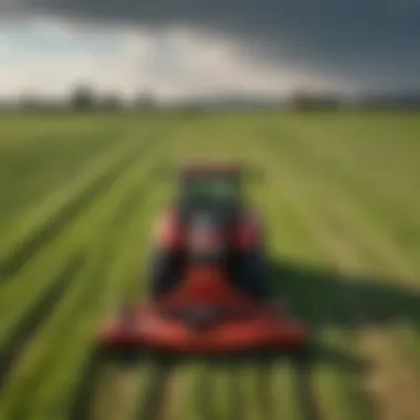 Comparison of Del Morino flail mower with competitors in a field