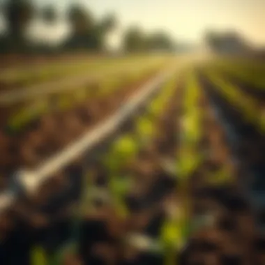 Enhancing Crop Growth with DIG Irrigation DIG irrigation products enhancing crop growth in a field