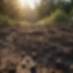 An array of organic materials ready for biochar production