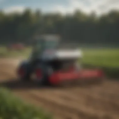 Easiload seed tender in action within a farming environment