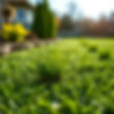 Healthy lawn prevented from grubs