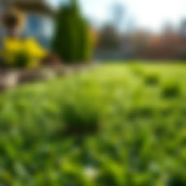 Healthy lawn prevented from grubs