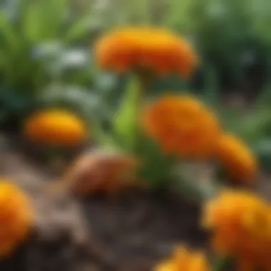 Natural Pest Deterrents Natural pest deterrents like marigolds planted near squash