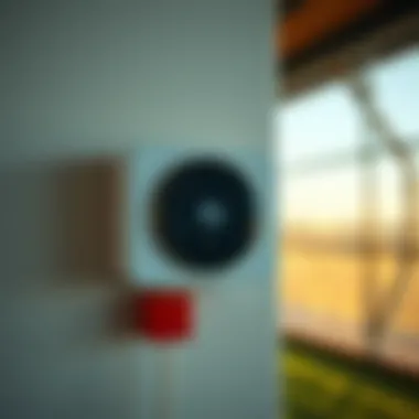 Efficient installation of a portable heating thermostat