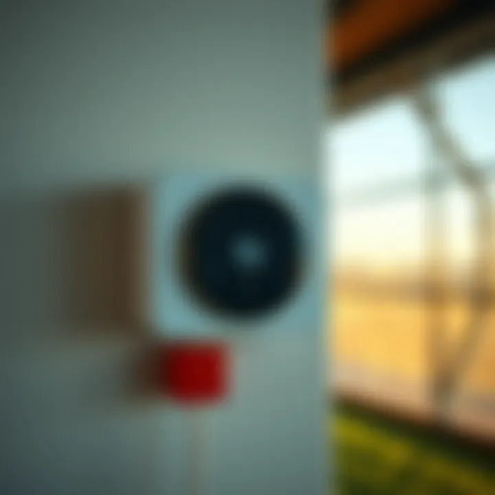 Efficient installation of a portable heating thermostat