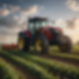 Showcasing advanced Encore Power Equipment at work in an agricultural field.