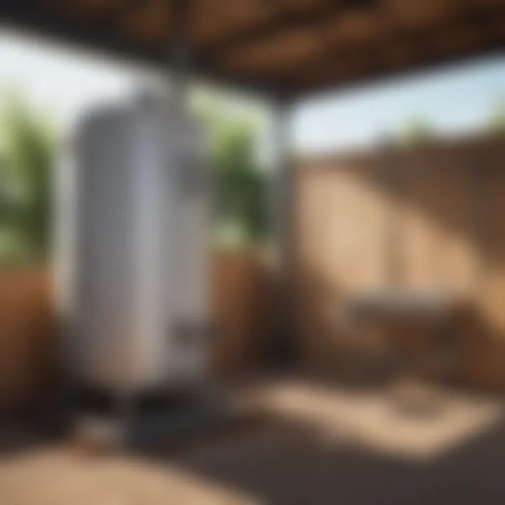 Energy-efficient poultry water heater installation