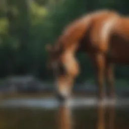 Clean water source for horses