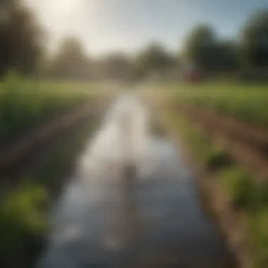 Water Management Innovations in Agriculture Irrigation system efficiently managing water resources