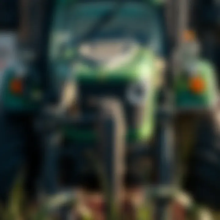 Tractor Attachments for Efficient Mowing Close-up of tractor attachments for mowing