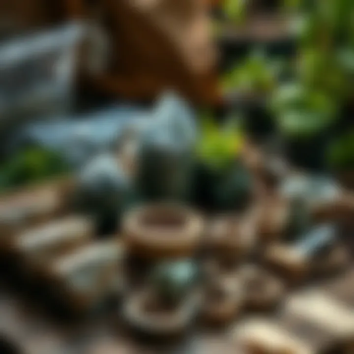 Components of an Earth Box laid out