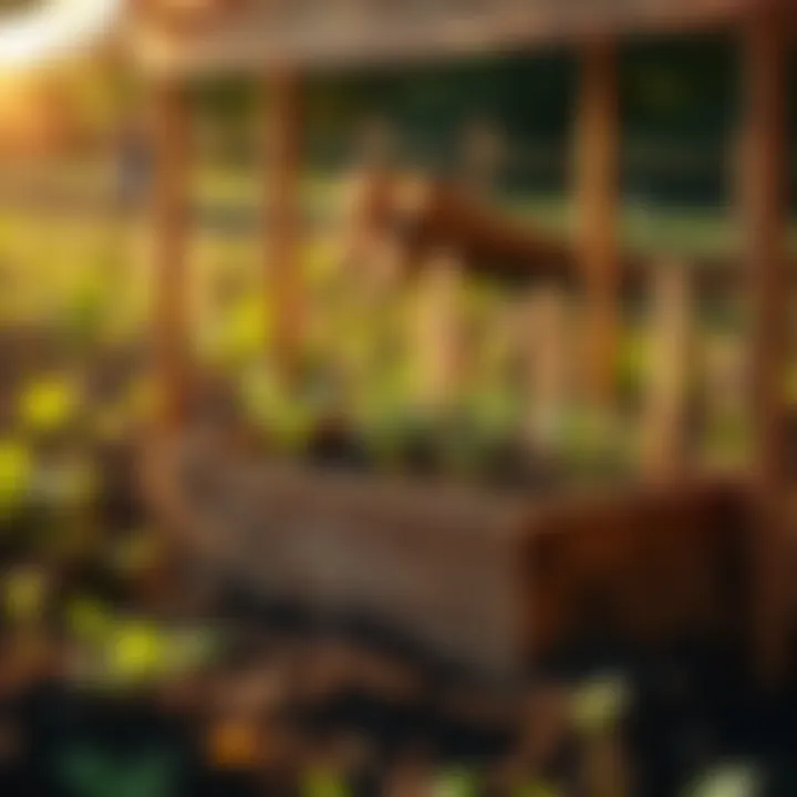 Detailed view of an Earth Box setup