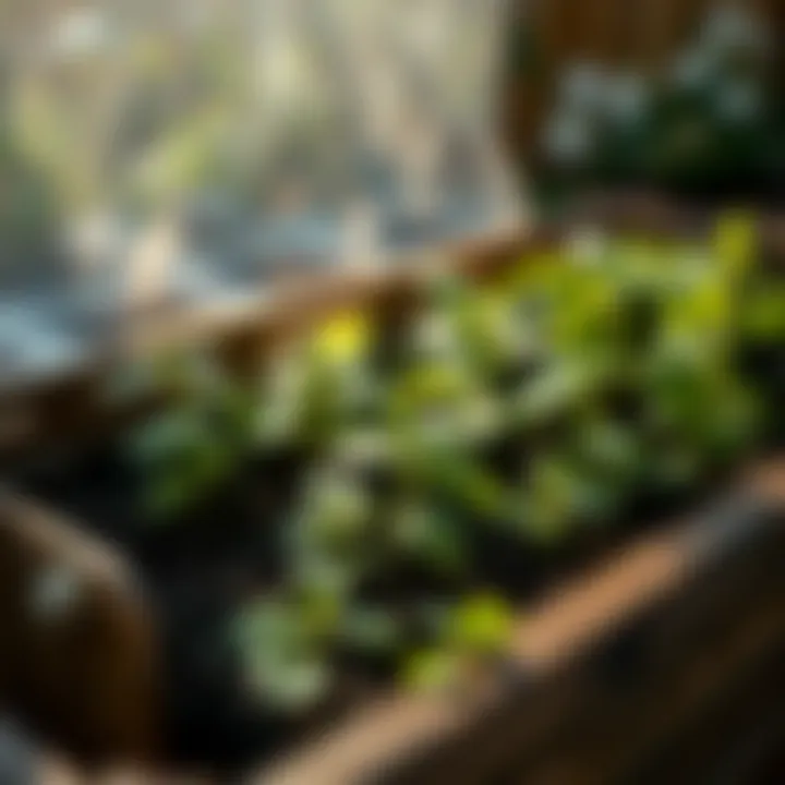 Healthy plants thriving in an Earth Box