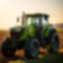 A compact tractor showcasing advanced design and engineering