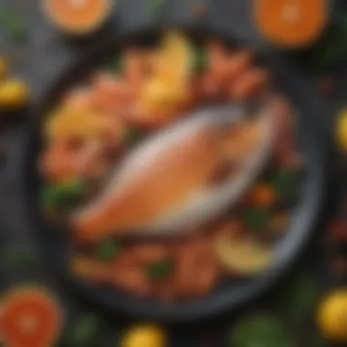 The Omega-3 Richness of Fatty Fish Fatty fish displayed on a platter, emphasizing omega-3 benefits