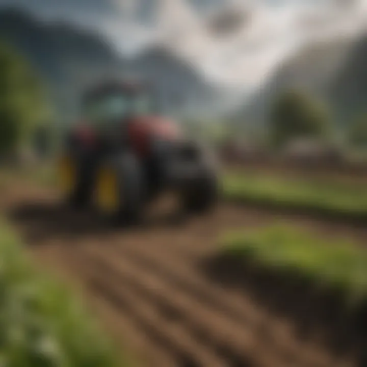 Close-up of innovative farming techniques implemented in Arnold's Glencoe