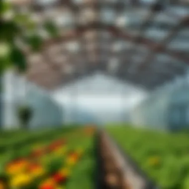 Types of Large Greenhouses Different types of greenhouses highlighting variations in design and material
