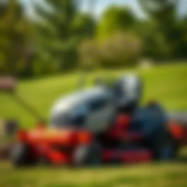Landscape Professionals Utilizing Zero Turn Mowers Landscape professionals utilizing zero turn mowers for efficient lawn care