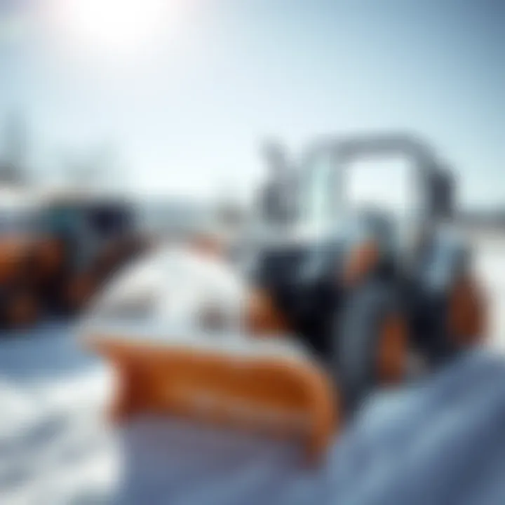 An infographic illustrating the benefits of snow blowing tractors for agriculture