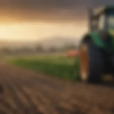 Corn Planter in Action in Agricultural Field Field demonstration of a 20 inch corn planter in action