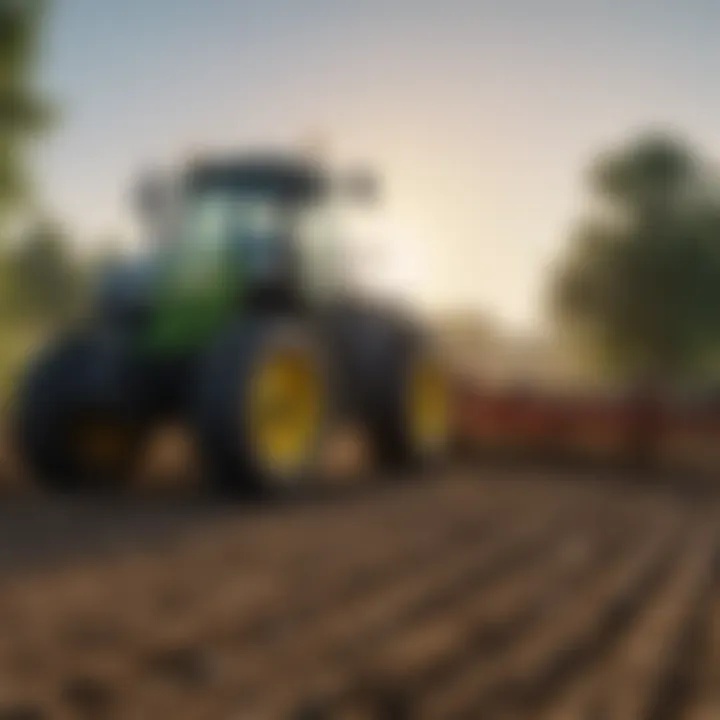 Demonstration of various agricultural attachments