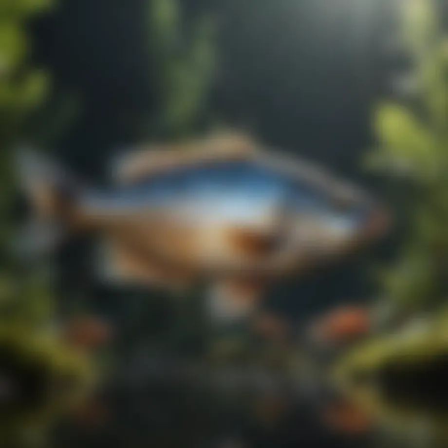 Aquatic environment showcasing healthy fish