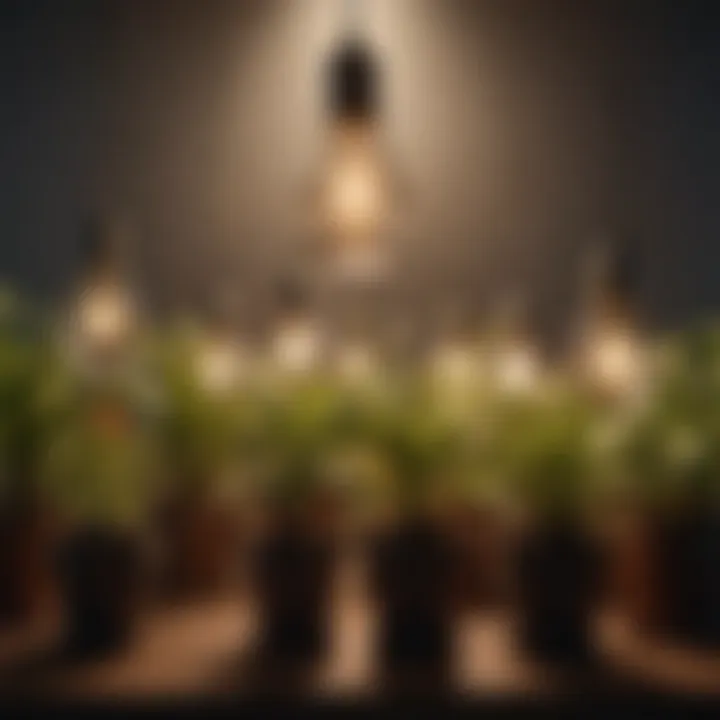 Different types of growth light bulbs for horticulture