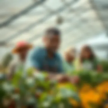 Engaging the Community in Horticulture Community members participating in a horticultural workshop