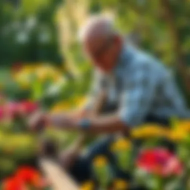 Creative Landscape Design in Action Landscape architect designing a sustainable garden